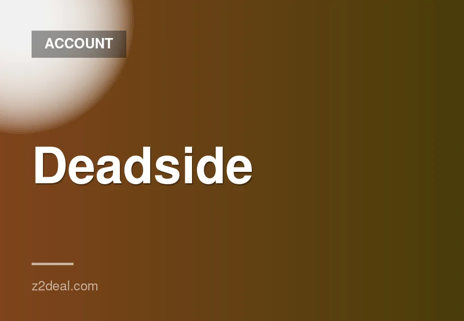 New Steam Account for Deadside with No Playtime, Data Change Available, Quick Delivery