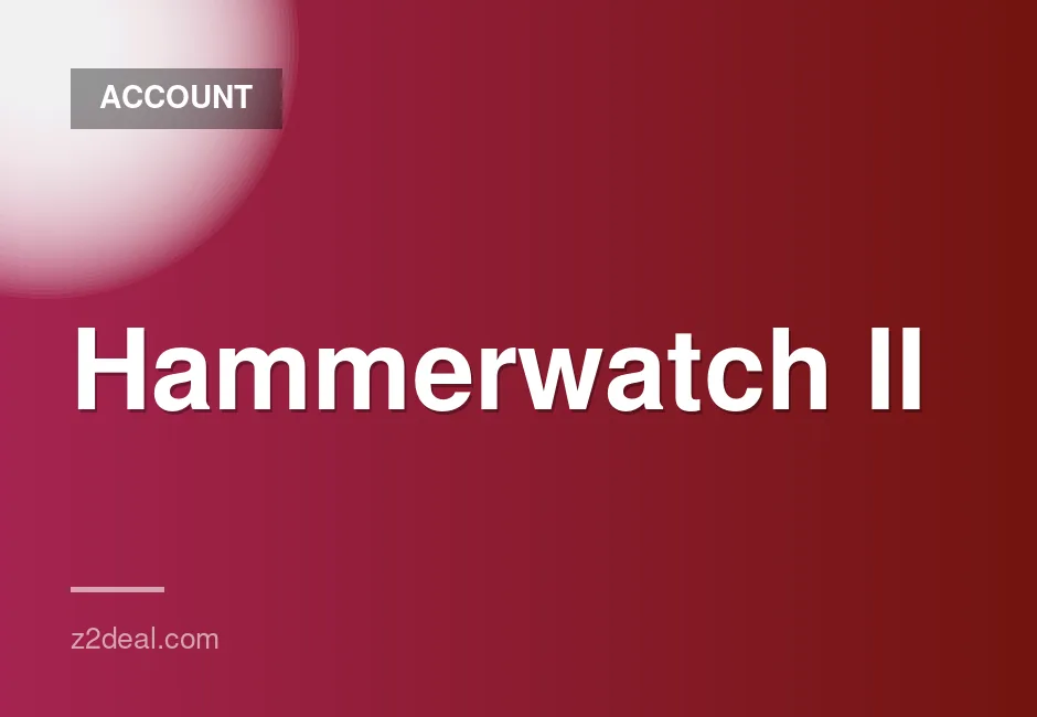 New Steam Account for Hammerwatch II with 0 Hours Played, Quick Delivery and Data Change Available