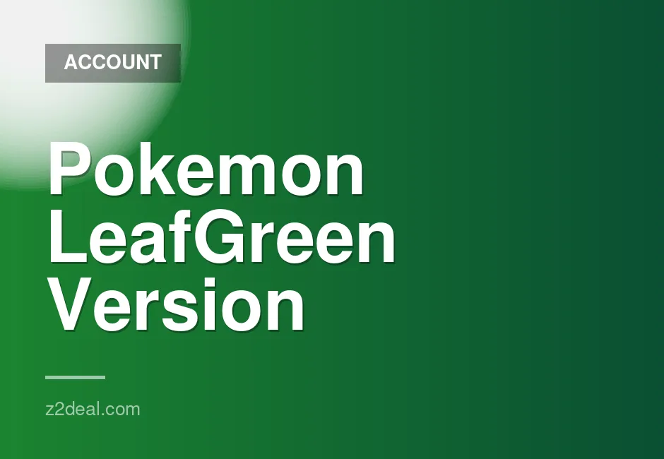 Pokémon LeafGreen digital game for Nintendo Switch with unique serial number