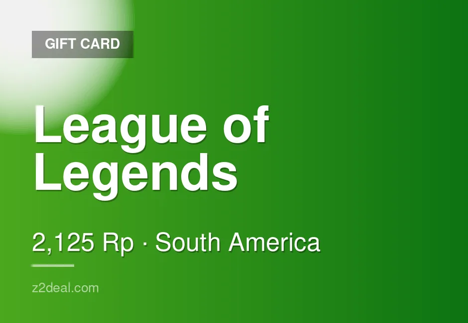 Instant League of Legends Gift Card | 2,125 Rp | Brazil | Hassle-Free