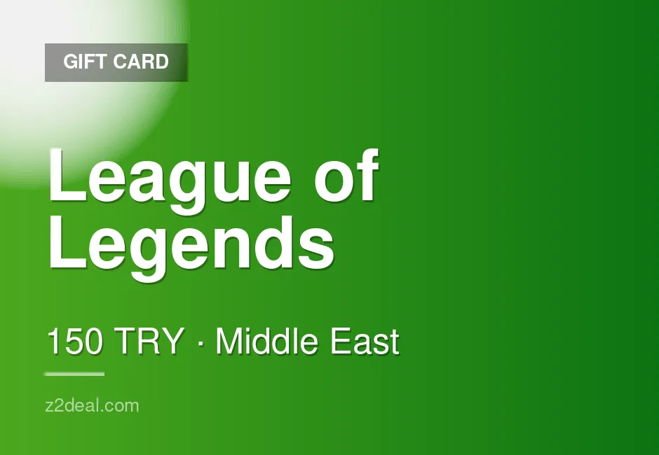 League of Legends Gift Card - 150 TRY - In-Game Currency - Turkey - Secure Ordering