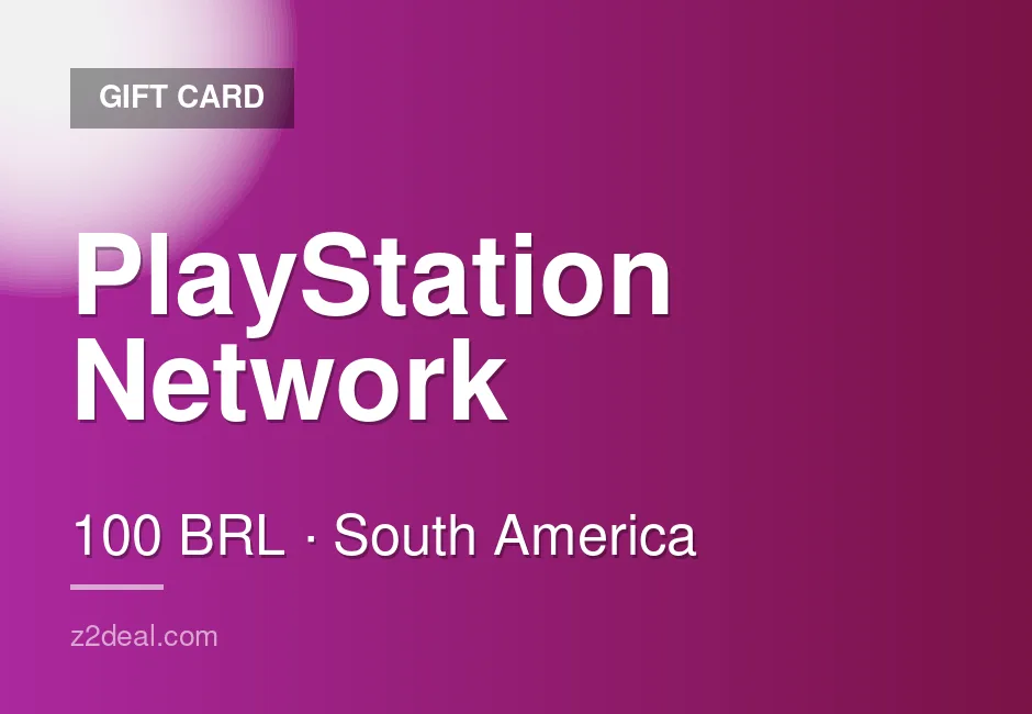 Instant PlayStation Network Gift Card | 100 BRL | Brazil | PlayStation | Console Compatible | Smooth Delivery