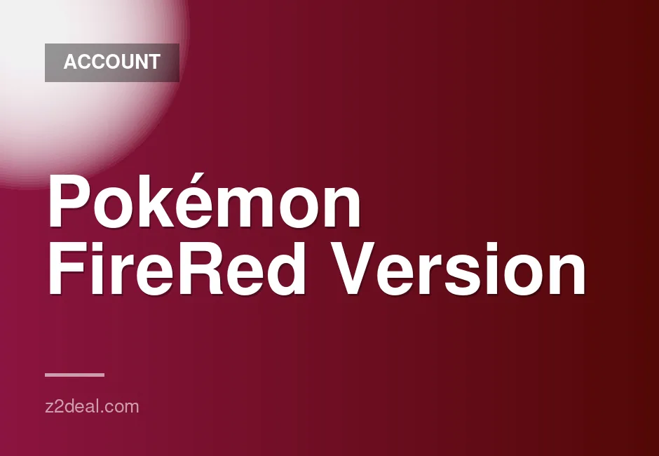 Pokémon FireRed digital game for Nintendo Switch with unique sub-number