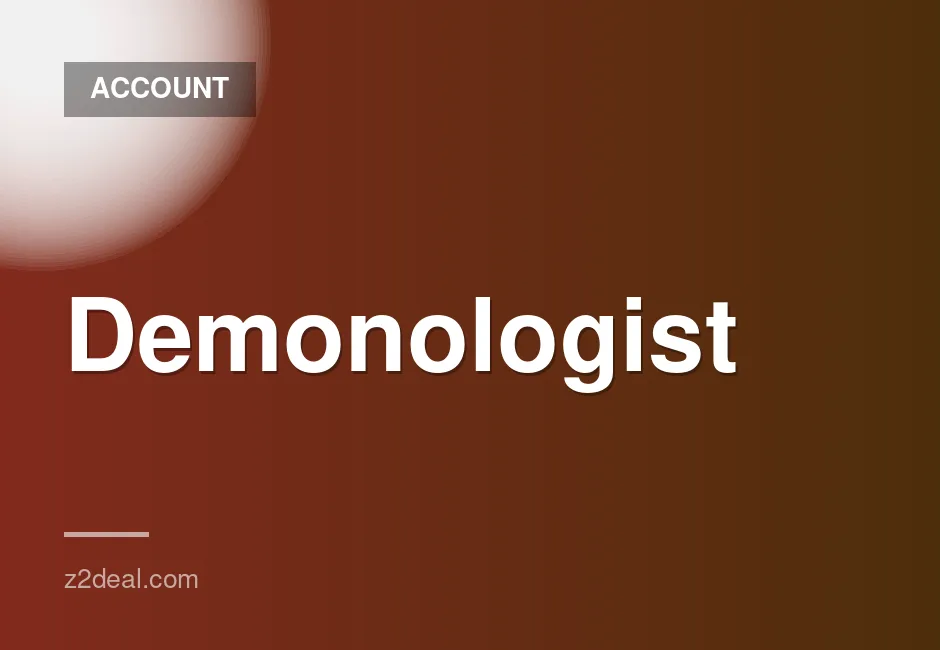 Demonologist Steam Account with Full Access and Bonus Gift