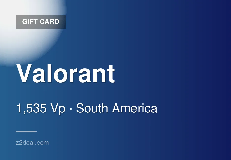 Reliable Valorant Gift Card - 1,535 Vp - PC - In-Game Currency - PC Compatible - Brazil - Ready to Redeem