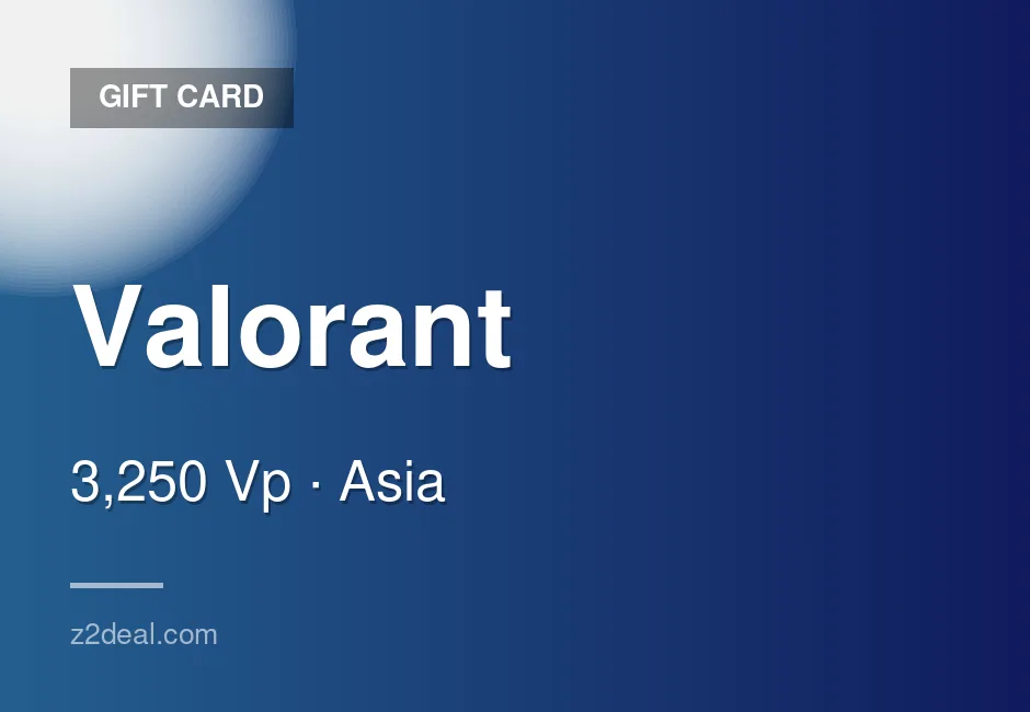 Genuine Valorant Gift Card - 3,250 Vp - PC Compatible - Philippines - PC - In-Game Currency - Well Reviewed