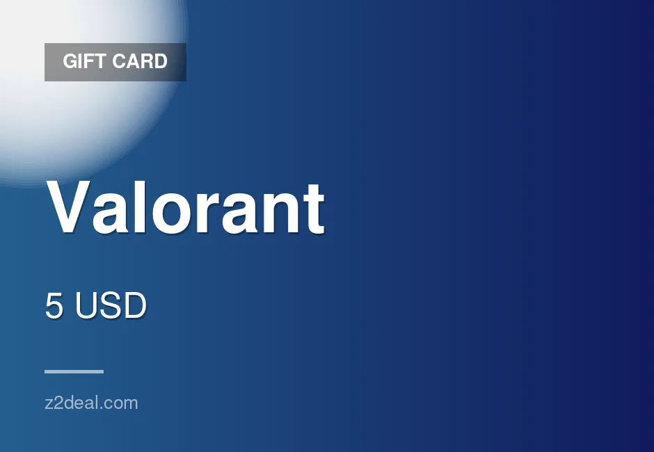 Quick Valorant Gift Card - 5 USD - No Waiting Around