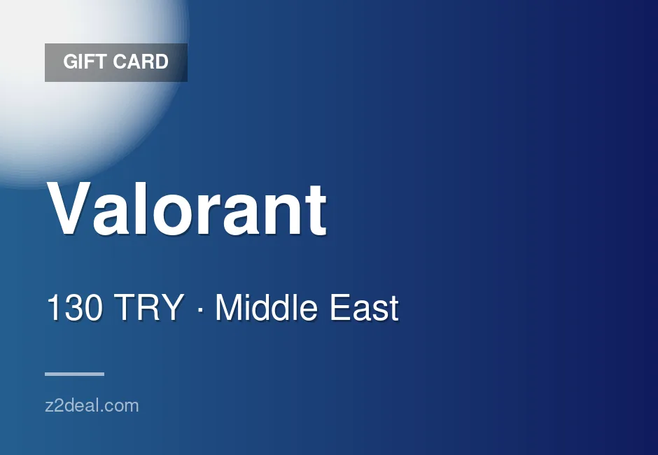 Reliable Valorant Gift Card - 130 TRY - Turkey - Quick Turnaround