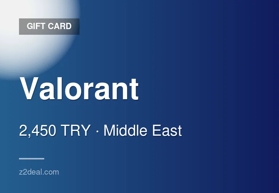 Buy Valorant Gift Card | 2,450 TRY | Turkey | Trusted Seller