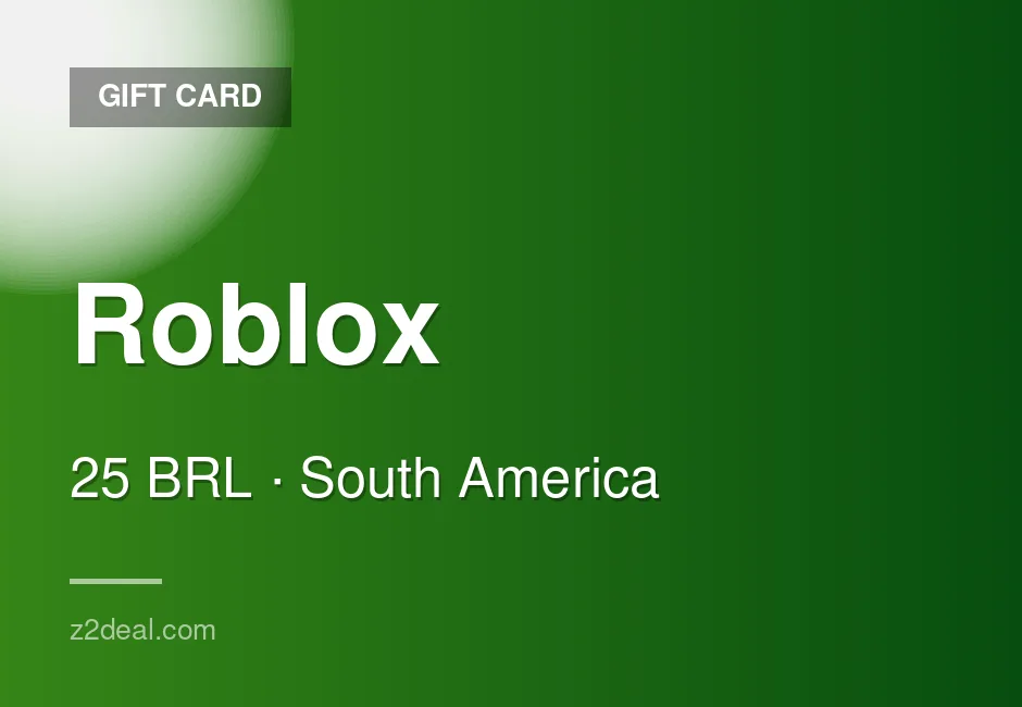 Trusted Roblox Gift Card | 25 BRL | Brazil | Proven Seller