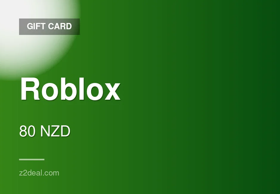 Roblox Gift Card - 80 NZD - New Zealand - Verified Stock