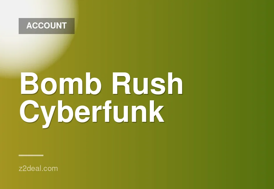 New Steam Account for Bomb Rush Cyberfunk - 0 Hours Played, Data Changeable, Fast Delivery
