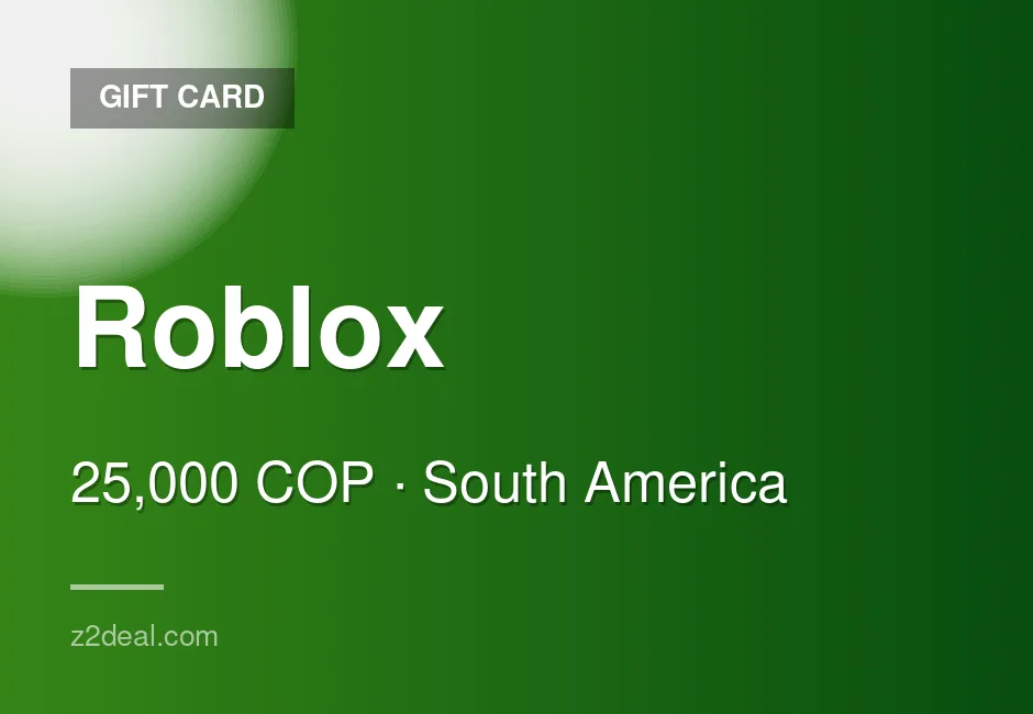 Buy Roblox Gift Card | 25,000 COP | Colombia | Simple Redemption