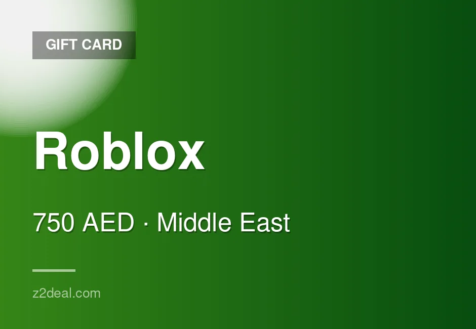Buy Roblox Gift Card | 750 AED | United Arab Emirates | Simple Redemption