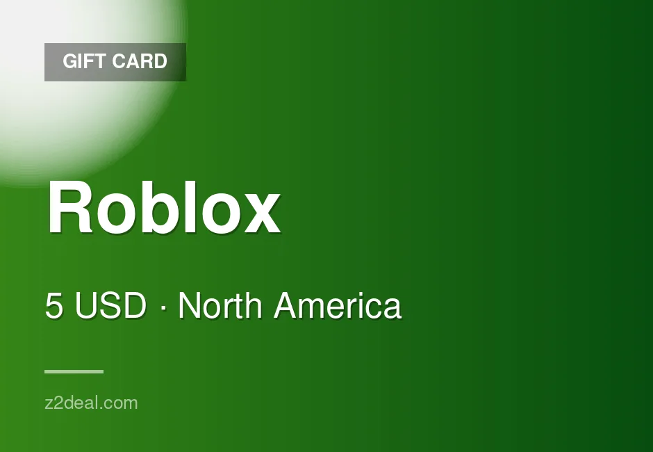 Instant Roblox Gift Card | 5 USD | USA | Smooth Delivery