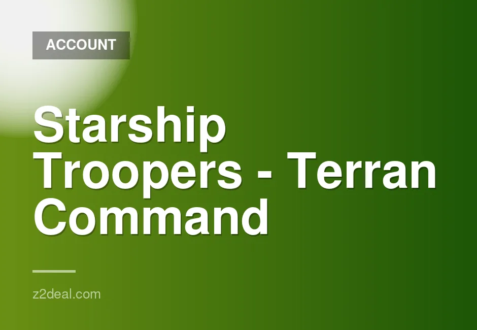 Starship Troopers Terran Command Steam Account with No Playtime and Data Change Option