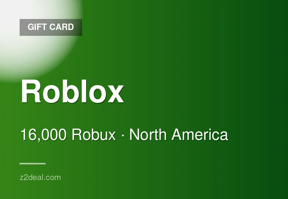 Digital Roblox Gift Card | 16,000 Robux | United States | Easy Checkout