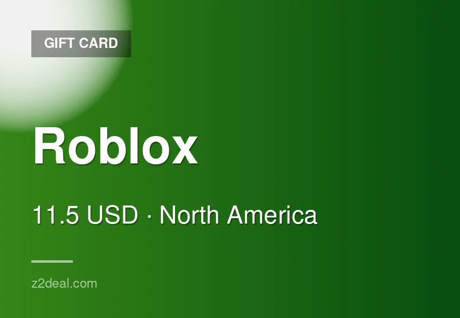 Genuine Roblox Gift Card - 11.5 USD - United States - Safe Checkout