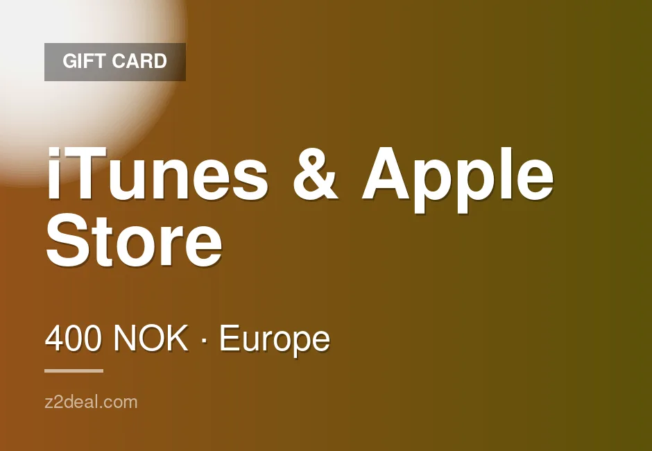 Genuine iTunes & Apple Store Gift Card - 400 NOK - Norway - Well Reviewed