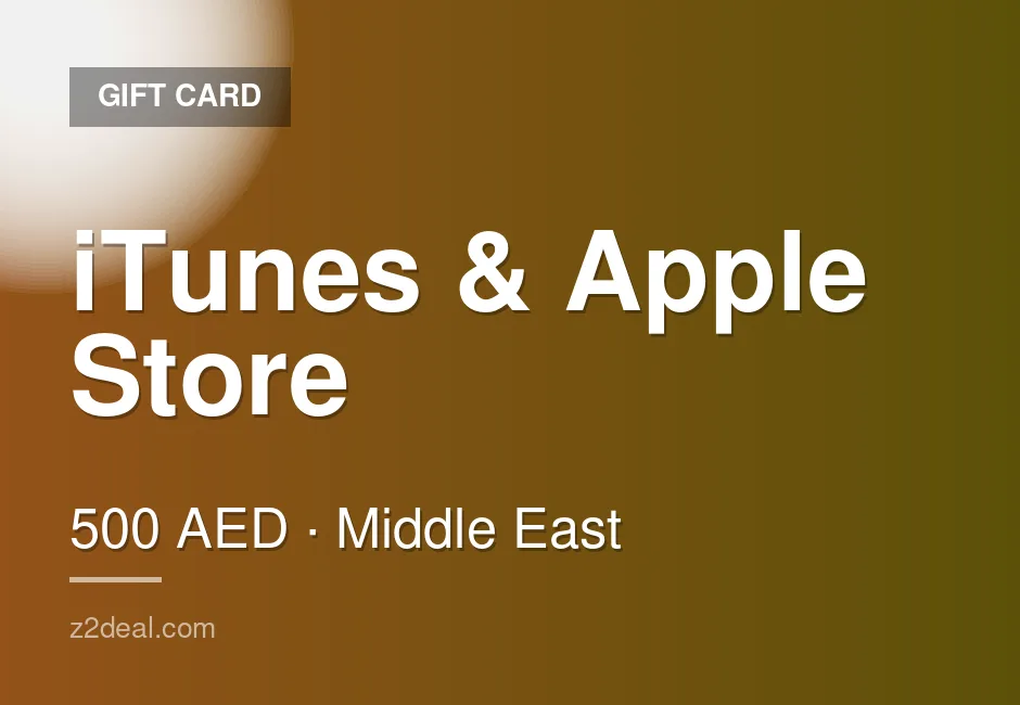 iTunes & Apple Store Gift Card - 500 AED - United Arab Emirates - Same-Day Delivery