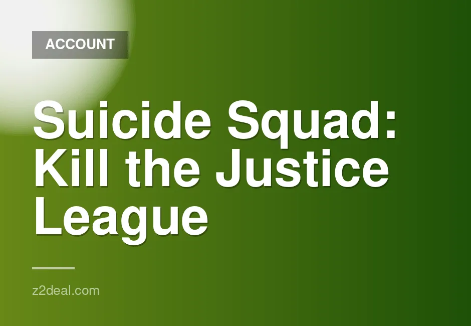 PS5 Suicide Squad: Kill the Justice League Deluxe Edition Account for Sale