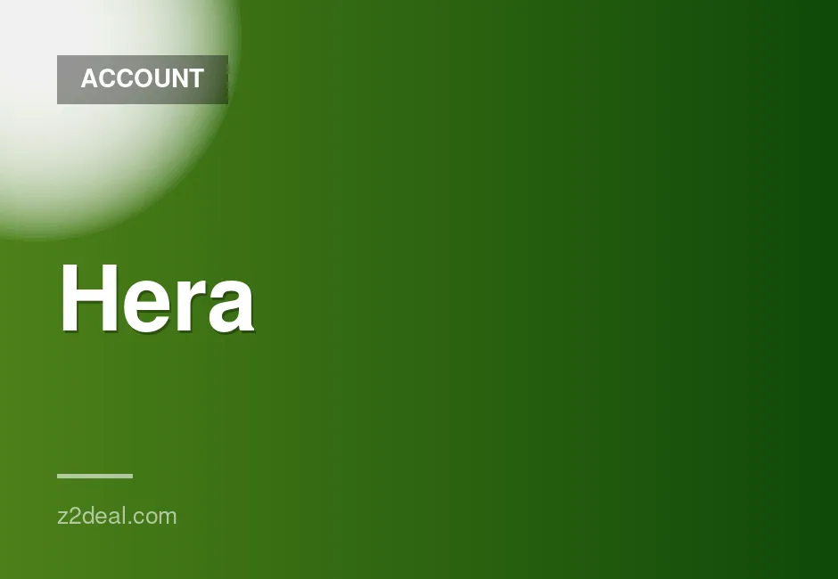 Hera Pro $40 1 Month Private Account with Warranty