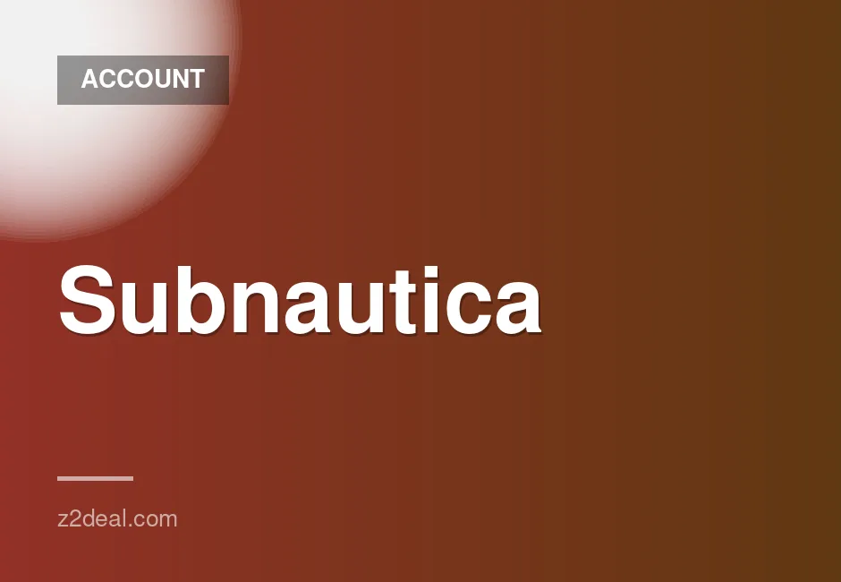 Subnautica game account for sale with secure buyer protection