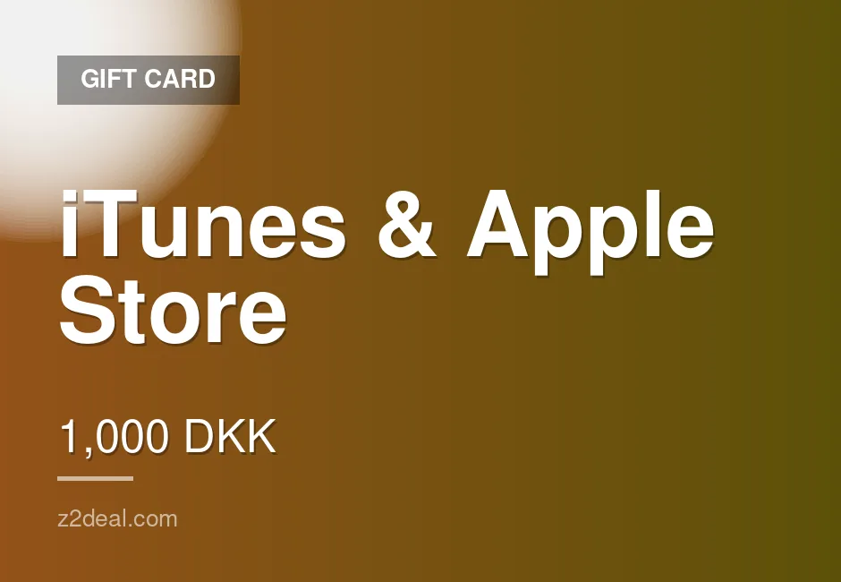 Buy iTunes & Apple Store Gift Card | 1,000 DKK | Simple Redemption