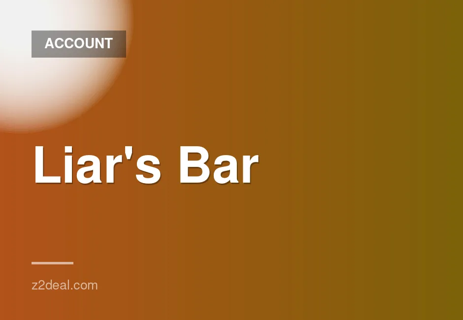 Steam account with full access and quick delivery available in Liar's Bar
