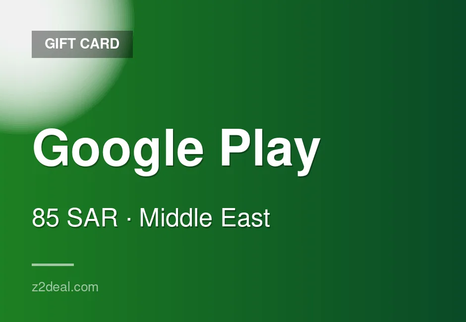 Buy Google Play Gift Card | 85 SAR | Saudi Arabia | Simple Redemption