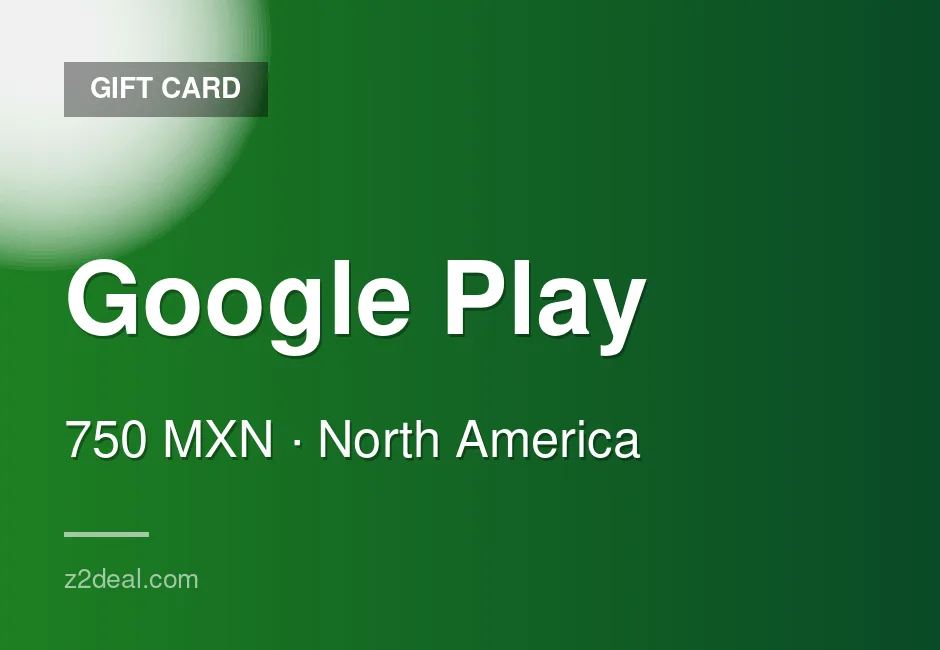 Buy Google Play Gift Card | 750 MXN | Mexico | Clean Transaction