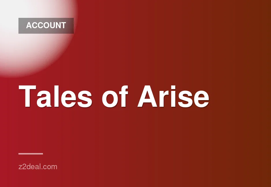 New Steam Account for Tales of Arise with 0 Hours Played - Quick Data Change and Fast Delivery