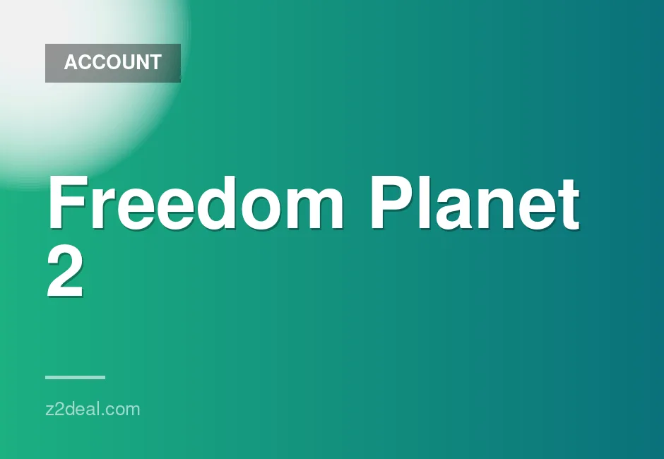 Freedom Planet 2 digital game for Nintendo Switch, sub-account access included