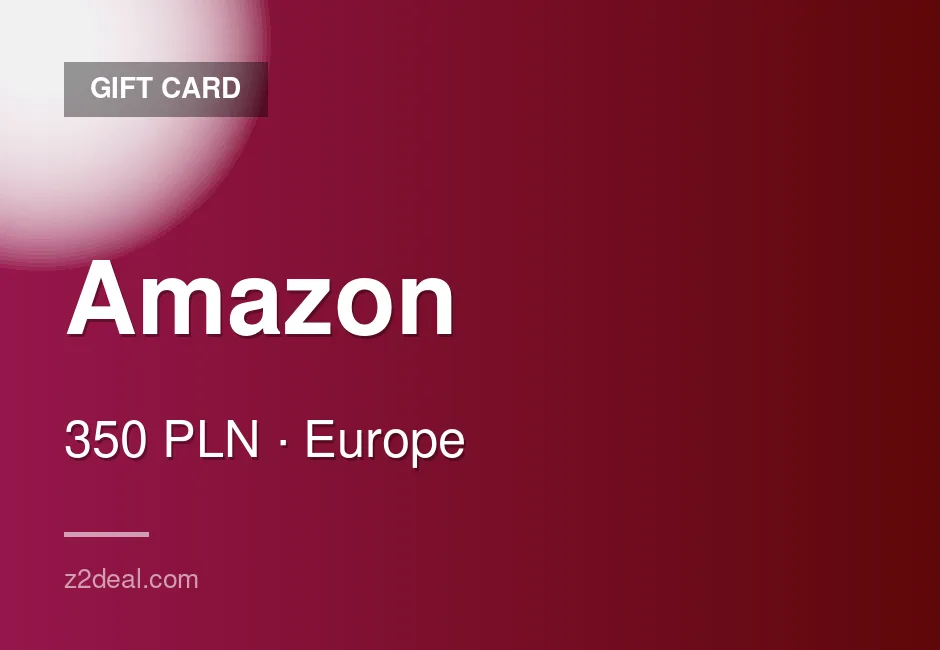 Reliable Amazon Gift Card - 350 PLN - Poland - Ready to Redeem