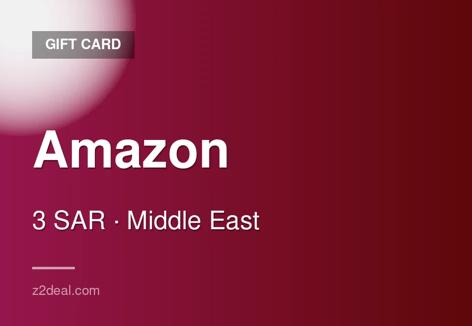 Trusted Amazon Gift Card | 3 SAR | Saudi Arabia | Careful Handling