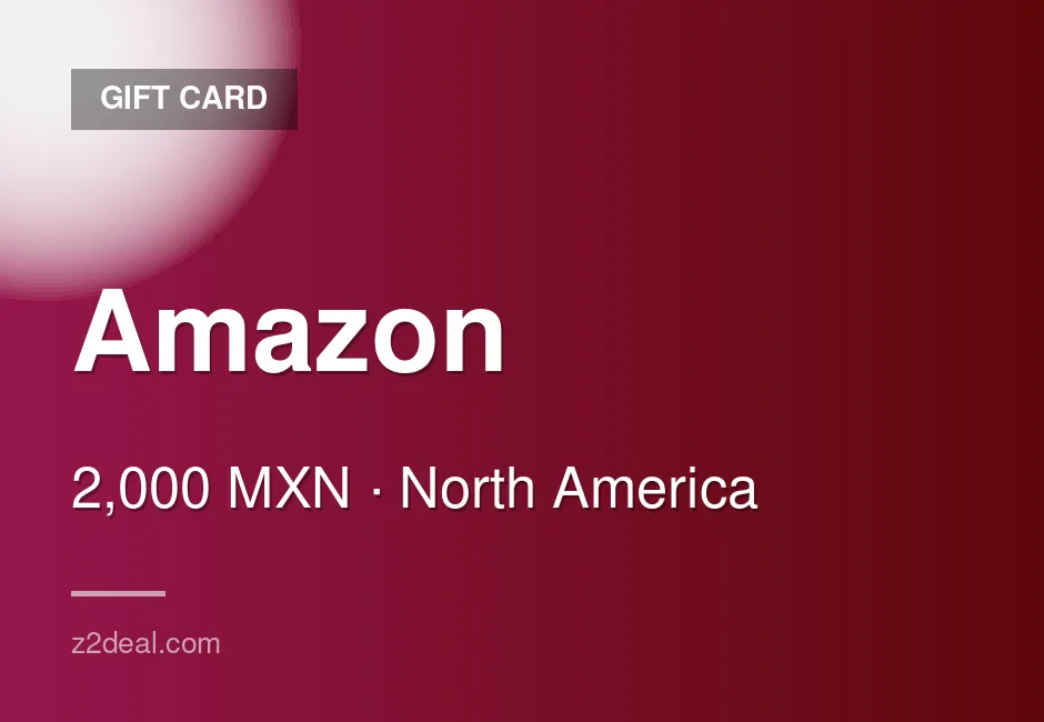 Instant Amazon Gift Card | 2,000 MXN | Mexico | Smooth Delivery
