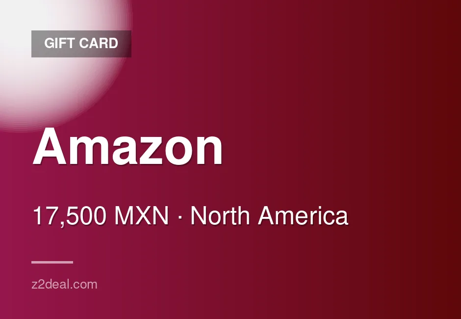 Trusted Amazon Gift Card | 17,500 MXN | Mexico | Delivered With Care