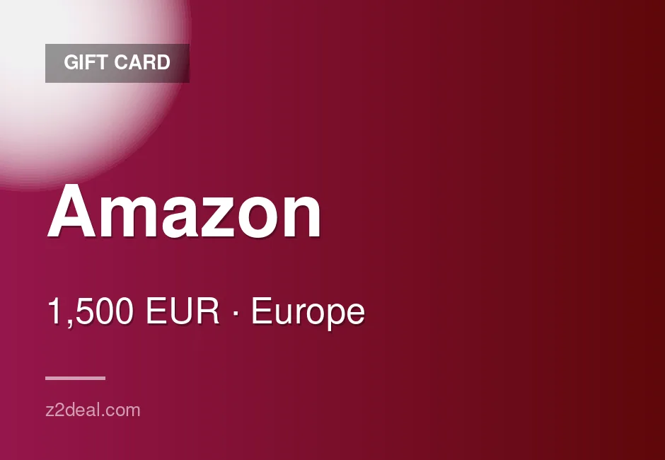 Buy Amazon Gift Card | 1,500 EUR | Italy | Simple Redemption