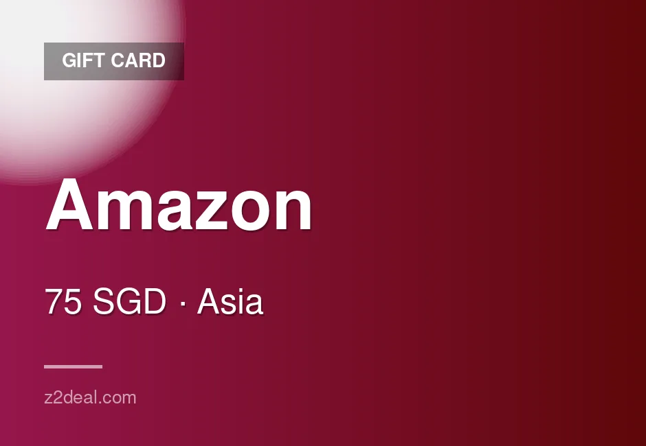 Digital Amazon Gift Card | 75 SGD | Singapore | Easy Checkout