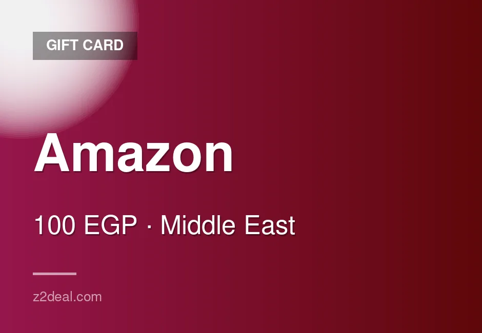 Reliable Amazon Gift Card - 100 EGP - Egypt - Order With Confidence