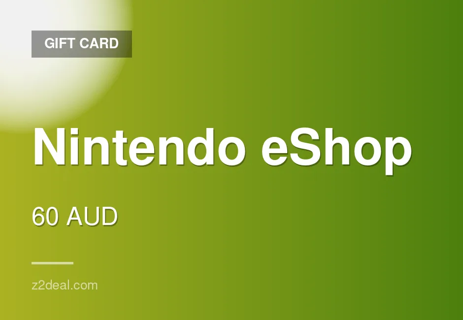 Nintendo eShop Gift Card - 60 AUD - Nintendo - Console Compatible - Australia - Secure Ordering