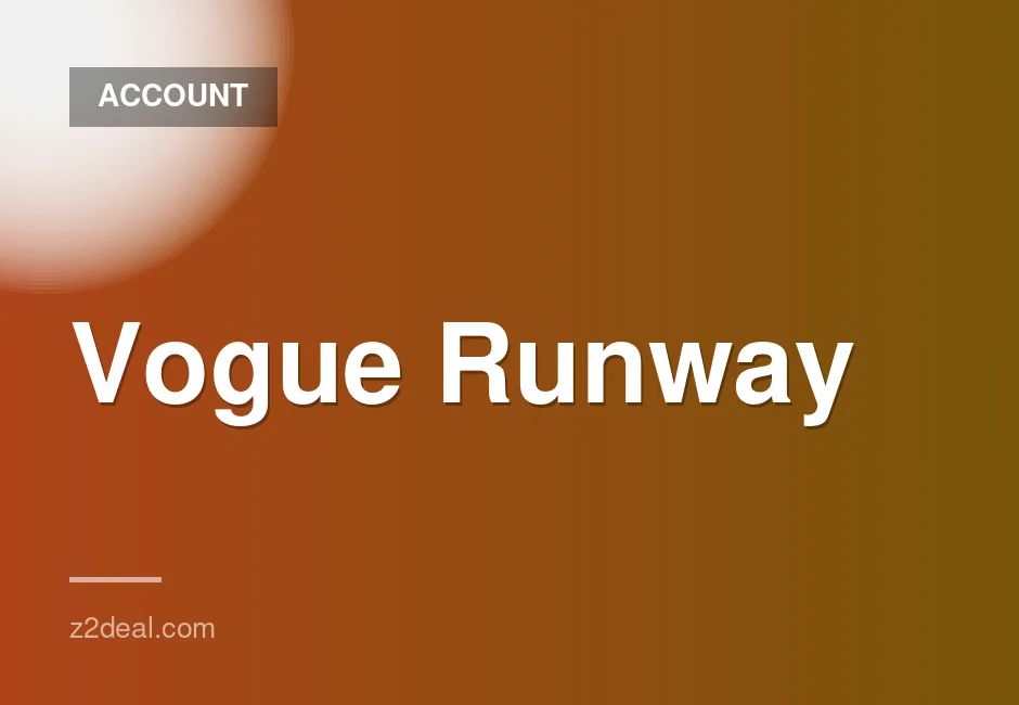 1 Month Shared Vogue Runway Account with Instant Delivery and Warranty