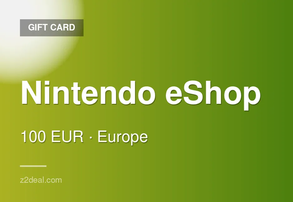 Quick Nintendo eShop Gift Card - 100 EUR - Poland - Nintendo - Console Compatible - Buyer Protected