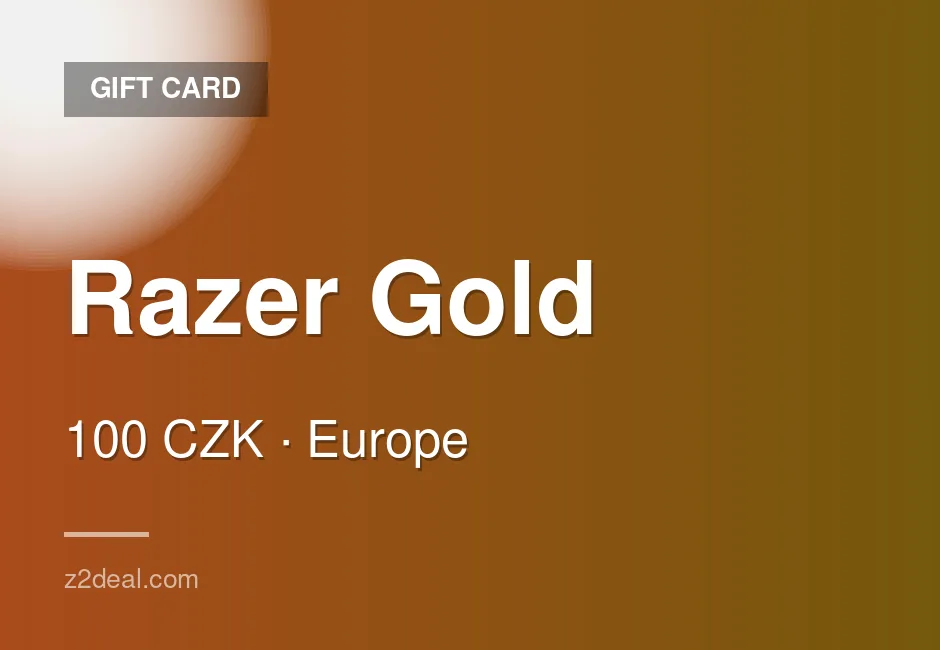 Razer Gold Gift Card - 100 CZK - Czech Republic - Same-Day Delivery