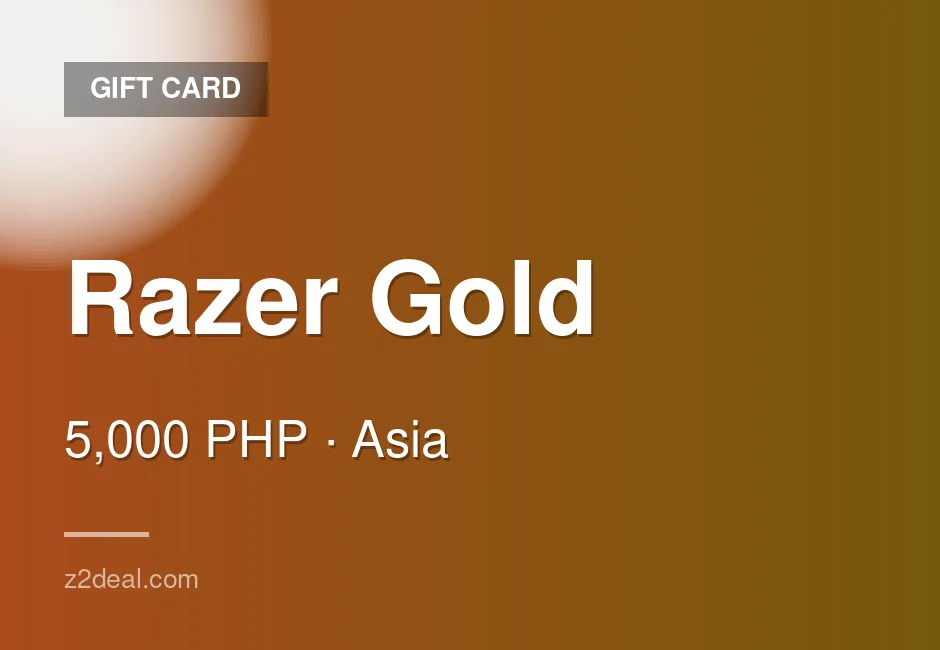 Quick Razer Gold Gift Card - 5,000 PHP - Philippines - Prompt Delivery