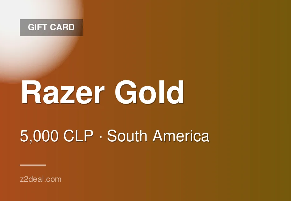 Reliable Razer Gold Gift Card - 5,000 CLP - Chile - Quick Turnaround