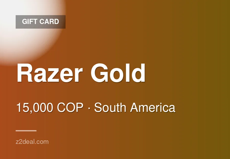Trusted Razer Gold Gift Card | 15,000 COP | Colombia | Careful Handling