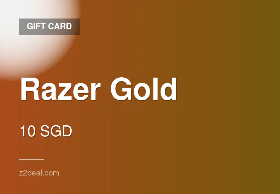 Instant Razer Gold Gift Card | 10 SGD | Smooth Delivery