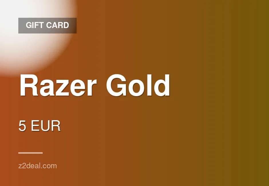 Buy Razer Gold Gift Card | 5 EUR | Trusted Seller