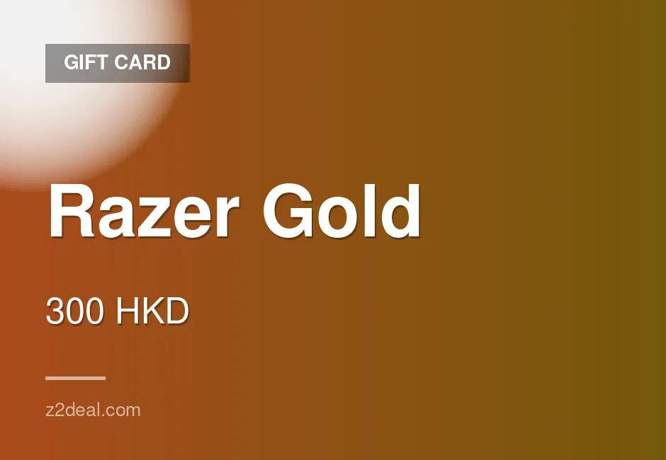 Digital Razer Gold Gift Card | 300 HKD | Easy Checkout